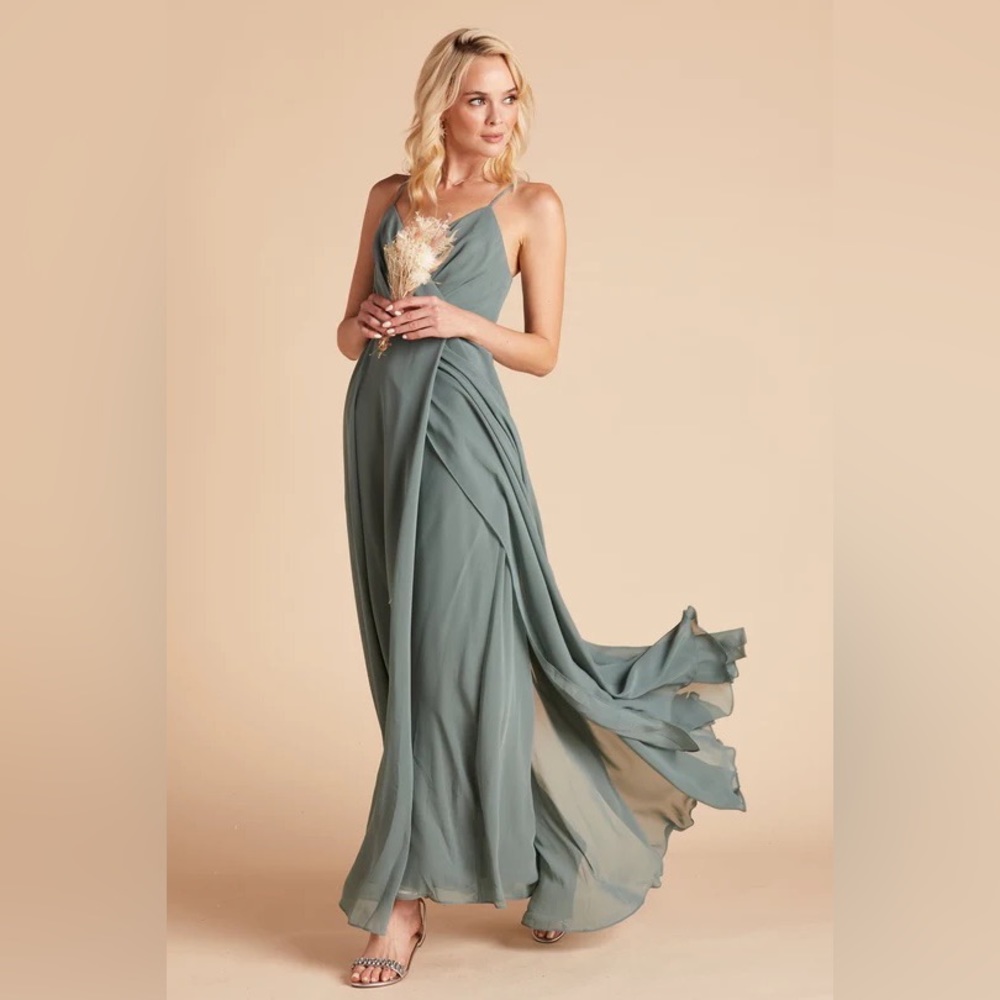 Birdy Grey Kaia Chiffon Sea Glass Dress